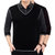 中年男士长袖t恤 冬季保暖加绒加厚中老年男装假两件爸爸装针织衫98185-yongxin49(黑色 180)第4张高清大图