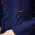 丹杰仕 2016秋季纯色连帽中长款韩版风衣男休闲青年潮外套DJ47688(黑色 XL)第5张高清大图
