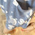 韩版学生睡衣女夏季短袖纯棉甜美可爱日系和服宽松家居服套装清新(蓝色 M)第5张高清大图