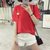 葩葩乐奇2017棉质夏季新款口袋短袖T恤女rihan7017(红色 M)第5张高清大图