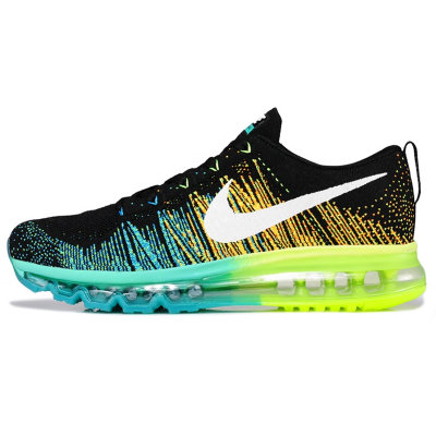 耐克nike flyknit air max 彩虹编织气垫跑步鞋(620469-001 43)