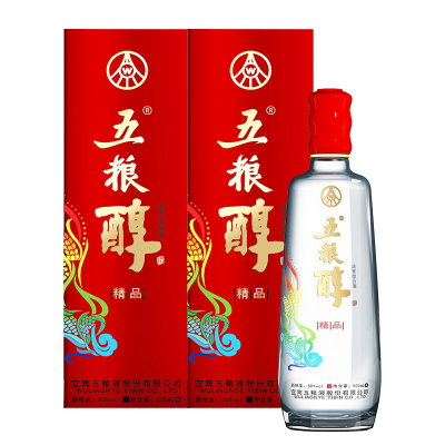 五粮液股份公司五粮醇精品50度500ml2瓶套装浓香型白酒