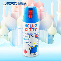 SKATER斯凯达日本进口保温杯hello kitty儿童不锈钢便携锁扣卡通水杯子