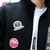 丹杰仕 2016秋季男士立领中长款风衣休闲外套韩版风衣男潮B74558(黑色 XL)第4张高清大图