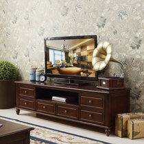 夏树 美式实木电视柜现代组合客厅家具简约小户型储物地柜(电视柜)