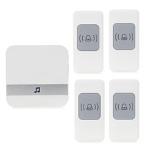 CACAZI卡佳斯 A9四拖一 门铃无线家用 门铃穿墙远距离智能电子遥控防水老人呼叫器(白色)