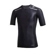 新款Adidas 阿迪达斯 男装 训练 短袖紧身T恤 TECH-FIT AI9391(AI9391 2XL)